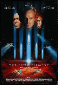 1w0890 FIFTH ELEMENT DS 1sh 1997 Bruce Willis, Milla Jovovich, Oldman, directed by Luc Besson!