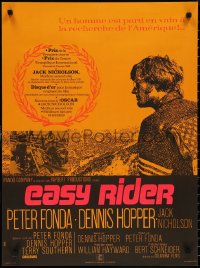 1w0379 EASY RIDER French 23x31 R1980s Peter Fonda, motorcycle biker classic directed by Hopper!