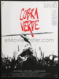 1w0584 COBRA VERDE French 15x21 1987 Werner Herzog, Klaus Kinski as most feared bandit in Africa!