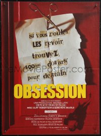 1w0605 OBSESSION French 16x21 1977 Brian De Palma, Genevieve Bujold, Cliff Robertson