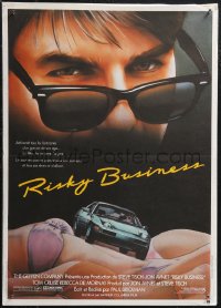 1w0612 RISKY BUSINESS French 16x22 1984 Tom Cruise in cool shades by Jouineau Bourduge, sexy!