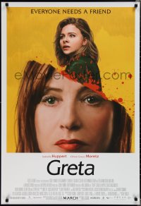 1w0922 GRETA advance DS 1sh 2019 Huppert in the title role as Greta Hideg, everyone needs a friend!