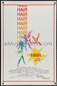 1w0923 HAIR 1sh 1979 Milos Forman musical, Treat Williams, let the sun shine in!