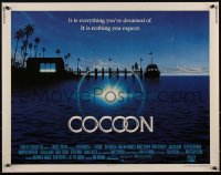 1w0725 COCOON int'l 1/2sh 1985 Ron Howard classic sci-fi, great artwork by John Alvin!