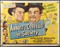 1w0733 IN SOCIETY 1/2sh 1944 Bud Abbott & Lou Costello, Arthur Treacher, Hutton, ultra rare!