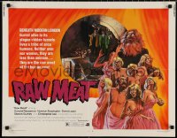 1w0741 RAW MEAT 1/2sh 1973 beneath modern London buried alive in its plague-ridden tunnels!