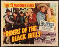 1w0744 RIDERS OF THE BLACK HILLS 1/2sh 1938 3 Mesquiteers, Bob Livingston, Crash Corrigan, Terhune!