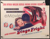 1w0749 STAGE FRIGHT 1/2sh 1950 Marlene Dietrich, Jane Wyman, directed by Alfred Hitchcock!