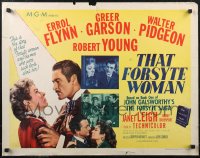 1w0751 THAT FORSYTE WOMAN style A 1/2sh 1949 Errol Flynn, Greer Garson, Walter Pidgeon, Robert Young!