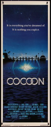 1w0688 COCOON int'l insert 1985 Ron Howard classic sci-fi, great artwork by John Alvin!