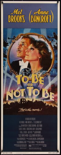 1w0715 TO BE OR NOT TO BE insert 1983 great wacky images of Mel Brooks, Anne Bancroft!