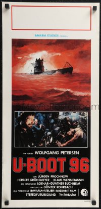 1w0435 DAS BOOT Italian locandina 1982 The Boat, Petersen German WWII submarine classic, Crovato art