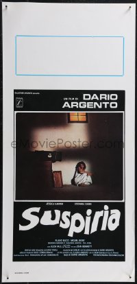 1w0466 SUSPIRIA Italian locandina 1977 classic Dario Argento giallo horror, Harper, white title!