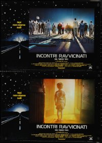 1w0485 CLOSE ENCOUNTERS OF THE THIRD KIND set of 10 Italian 18x26 pbustas 1978 Spielberg's classic!