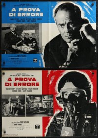 1w0486 FAIL SAFE set of 10 Italian 19x27 pbustas 1965 Henry Fonda, Matthau, directed by Sidney Lumet!