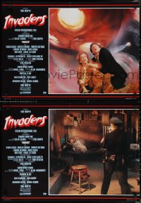 1w0512 INVADERS FROM MARS set of 6 Italian 19x27 pbustas 1986 Tobe Hooper, he knows they're here!