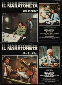 1w0496 MARATHON MAN set of 9 Italian 18x26 pbustas 1976 Hoffman, Olivier, Schlesinger!