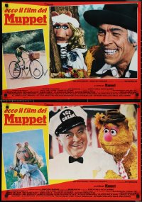1w0492 MUPPET MOVIE set of 10 Italian 18x26 pbustas 1980 Jim Henson, Kermit the Frog & Miss Piggy