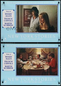 1w0497 NEW YORK STORIES set of 9 Italian 18x26 pbustas 1989 Allen, Scorsese, Francis Ford Coppola!