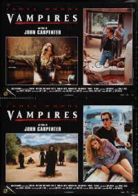 1w0519 VAMPIRES set of 5 Italian 19x27 pbustas 1998 John Carpenter, James Woods, cool vampire images!