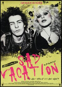1w0316 SAD VACATION Japanese 29x41 2016 documentary about the last days of Sid and Nancy, different!