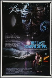 1w1012 LAST STARFIGHTER 1sh 1984 Lance Guest, great sci-fi art by Charles de Mar!