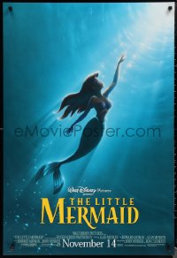1w1021 LITTLE MERMAID advance DS 1sh R1997 great images of Ariel & cast, Disney cartoon!