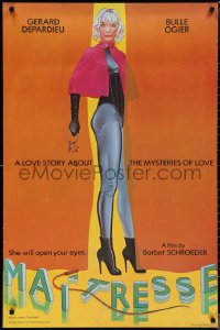 1w1033 MAITRESSE 1sh 1976 Barbet Schroeder, Depardieu, cool Jones art of sexy Bulle Ogier, rated!