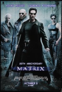 1w1047 MATRIX advance DS 1sh R2019 Keanu Reeves, Carrie-Anne Moss, Fishburne, Wachowskis, in 4DX!