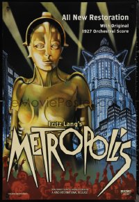 1w1058 METROPOLIS DS 1sh R2002 Brigitte Helm as the gynoid Maria, The Machine Man!