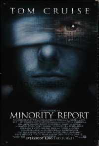 1w1060 MINORITY REPORT style A advance DS 1sh 2002 Spielberg, Tom Cruise, this year everybody runs!