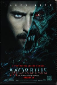 1w1068 MORBIUS teaser DS 1sh 2022 Jared Leto in the title role, a new Marvel Comics legend arrives!