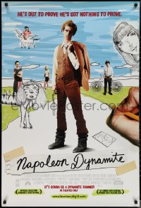 1w1074 NAPOLEON DYNAMITE advance DS 1sh 2004 Jared Hess, Jon Heder's got nothing to prove!