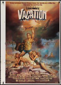 1w1077 NATIONAL LAMPOON'S VACATION printer's test 1sh 1983 Chevy Chase and cast by Boris Vallejo!