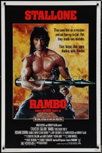 1w1116 RAMBO FIRST BLOOD PART II 1sh 1985 no law, no war can stop Sylvester Stallone w/his RPG!