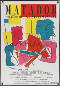 1w0112 MATADOR Spanish 1986 Pedro Almodovar, Antonio Banderas, cool Berlanga art!