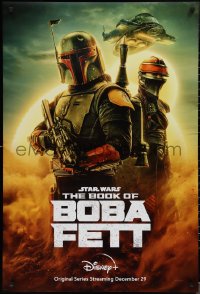 1w0168 BOOK OF BOBA FETT DS tv poster 2021 Walt Disney, great image of the bounty hunter & cast!