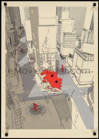 1w0180 CHRIS THORNLEY signed #12/50 20x28 art print 2020 space invader, Cultural Impact, Red Edition!