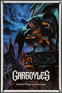 1w0171 GARGOYLES tv poster 1994 Disney, striking fantasy cartoon artwork of Goliath!