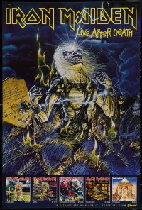 1w0085 IRON MAIDEN 24x36 music poster 1986 Live After Death, Riggs art of Eddie rising from grave!