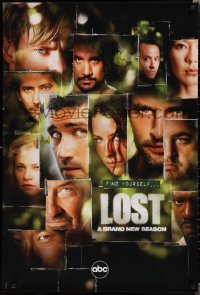 1w0176 LOST tv poster 2006 Josh Holloway, Naveen Andrews, Evangeline Lilly, top cast!