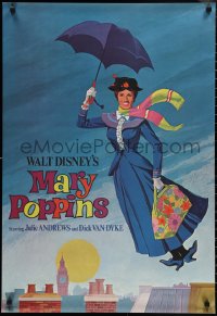 1w0255 MARY POPPINS 3 24x35 special posters 1964 Dick Van Dyke & Julie Andrews, Disney!