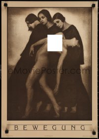 1w0201 RUDOLF KOPPITZ 17x24 art print 1983 Bewegung, three women and nude female in motion!