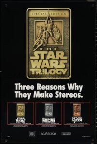 1w0088 STAR WARS TRILOGY 24x36 music poster 1997 Lucas, Empire Strikes Back, Return of the Jedi!