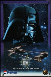 1w0262 STAR WARS TRILOGY 24x36 special poster 1996 image of Darth Vader, A New Hope, Pepsi!