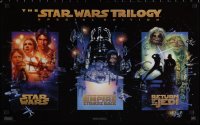 1w0263 STAR WARS TRILOGY 16x26 special poster 1996 cool poster art from all three movies!