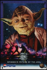 1w0260 STAR WARS TRILOGY 24x36 special poster 1996 image of Yoda, Return of the Jedi, Pepsi!