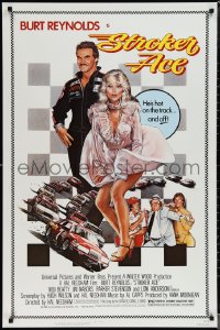 1w1190 STROKER ACE 1sh 1983 car racing art of Burt Reynolds & sexy Loni Anderson by Drew Struzan!