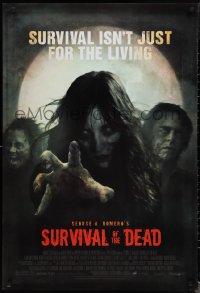 1w1192 SURVIVAL OF THE DEAD 1sh 2010 Romero zombie horror, survival isn't just for the living!