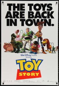 1w1207 TOY STORY DS 1sh 1995 Disney & Pixar cartoon, great images of Buzz Lightyear, Woody & cast!